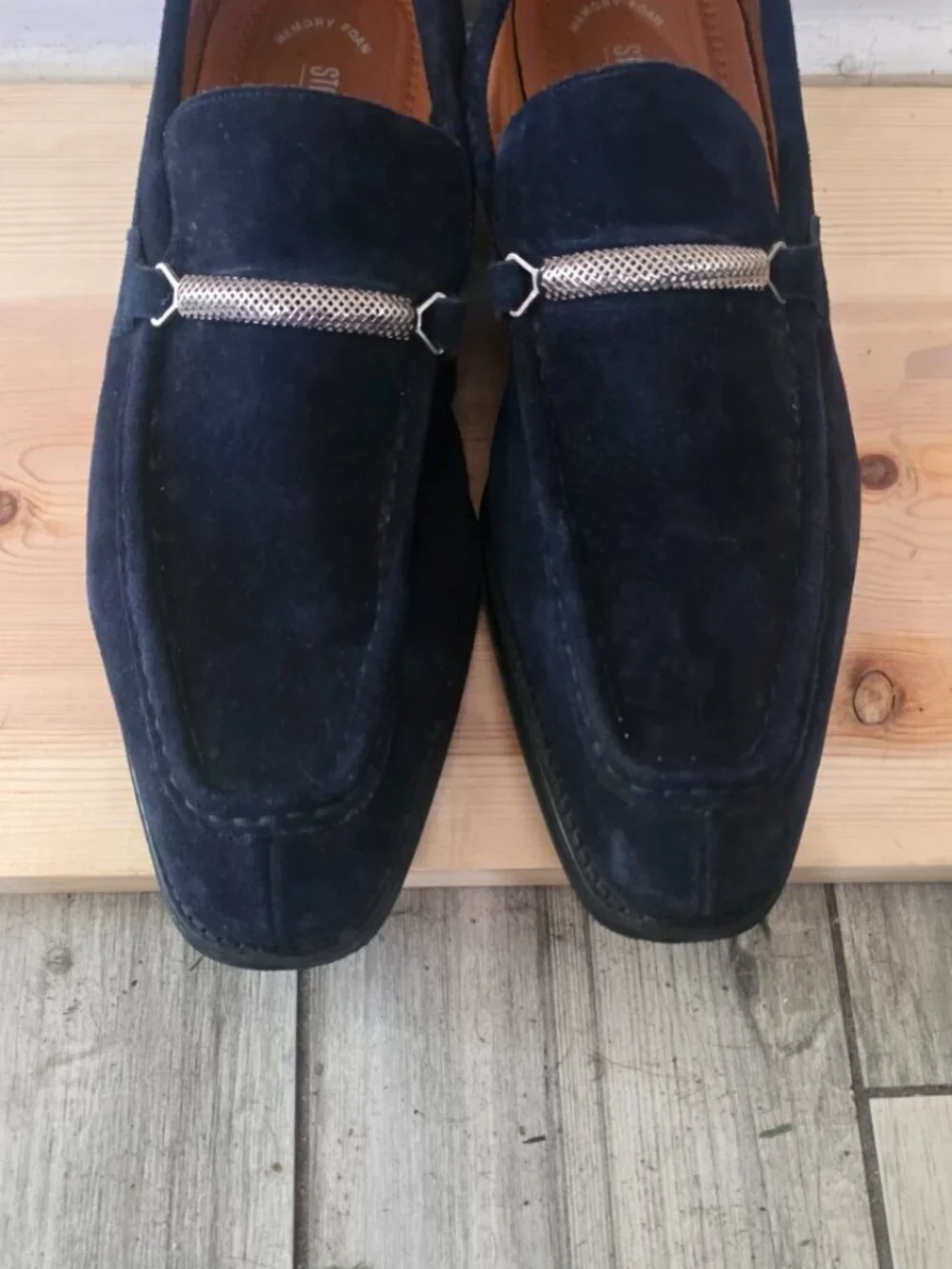 Stacy Adams Pasqual Navy Suede Bit Loafers Men’s 13 M